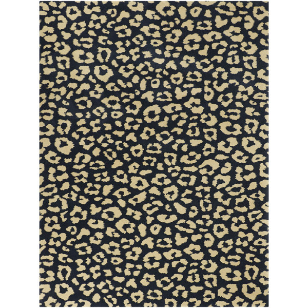 House of Hampton Calgary Animal Print Navy Area Rug & Reviews Wayfair